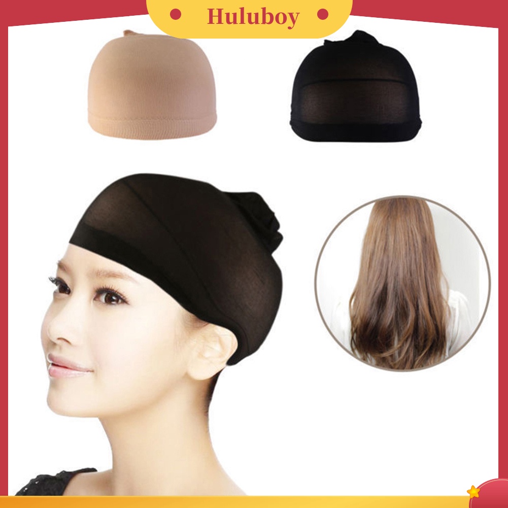 1 Pc Topi Stocking Wig Bahan Nilon Mesh Hollow Stretch Untuk Pria Dan Wanita