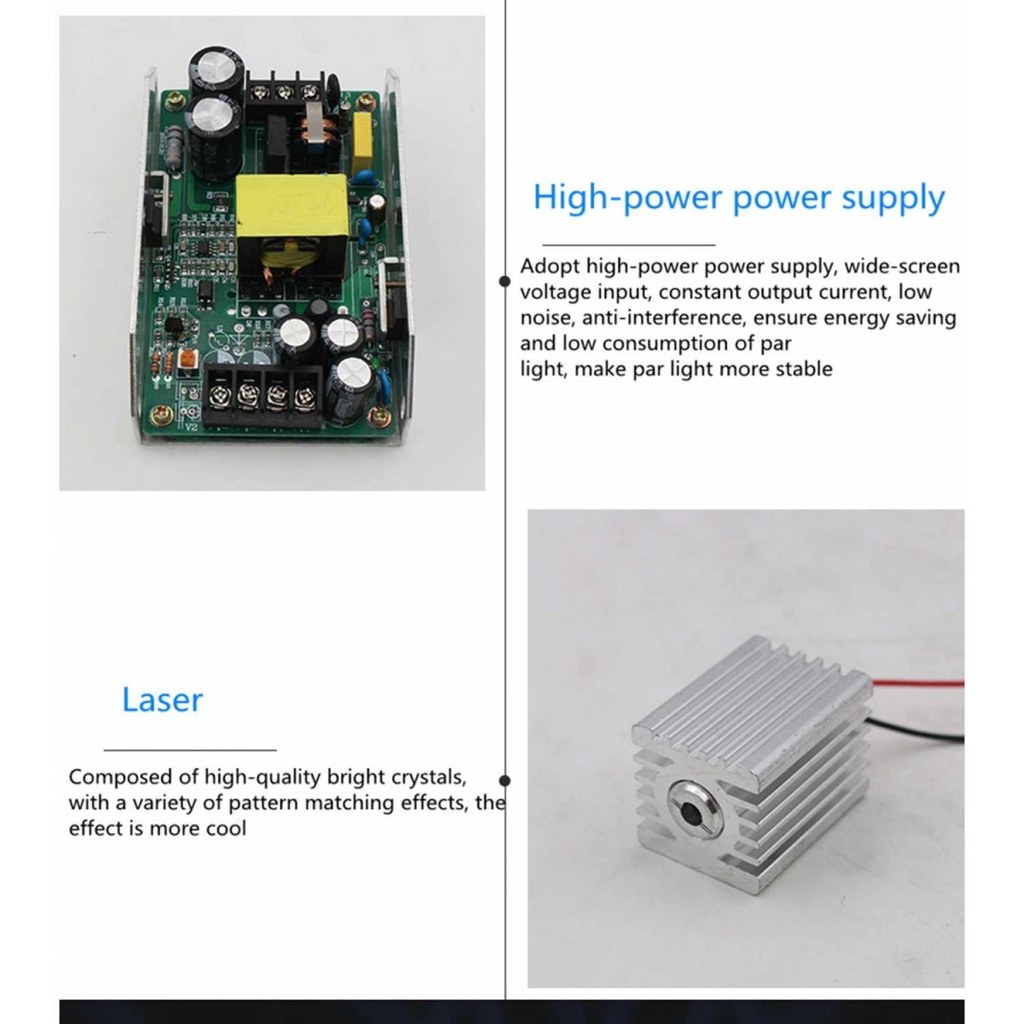 Lampu Proyektor 2 Laser Sorot Panggung Party Stage Effect DMX512