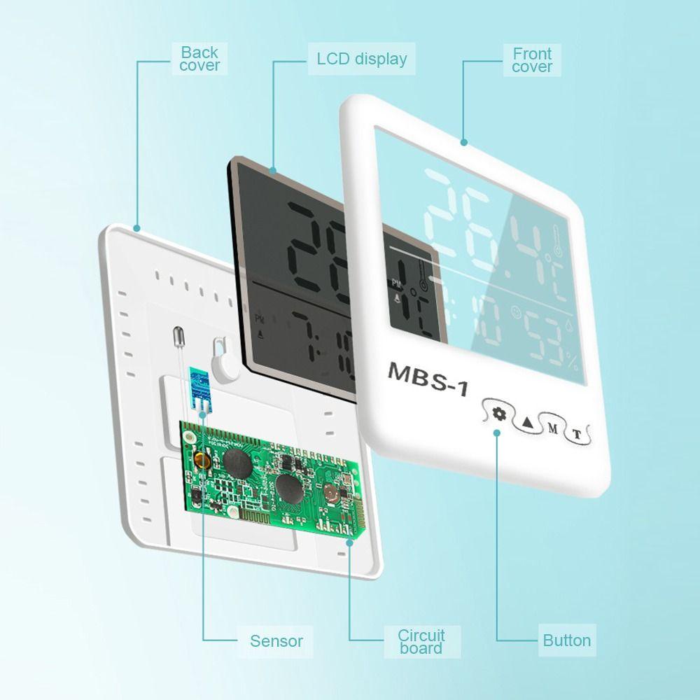 POPULAR Thermo-hygrometer Digital Populer Sensor Suhu Indoor Nyaman Profesional