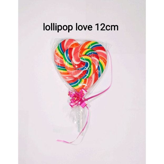 

lollipop besar love 12 cm pelangi jumbo