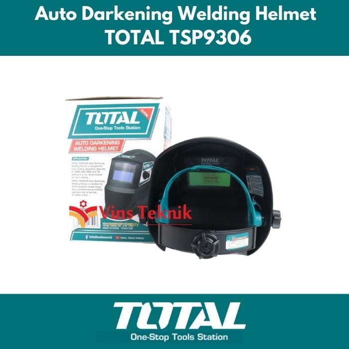 Auto Darkening Welding Helmet Total Tsp9306 Helm Kedok Las Otomatis