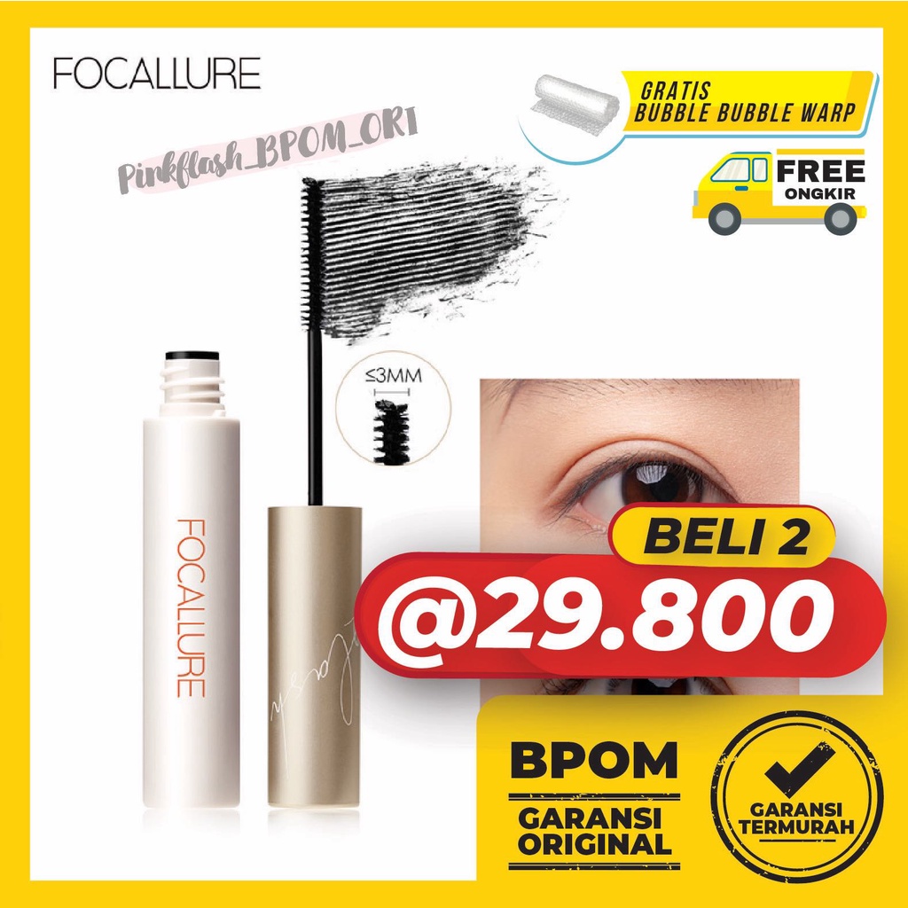 FOCALLURE Maskara Focallure Mascara Focallure Curling Eyelash Tahan air Focallure Mascara Eyeliner Fiber Eyelash Primer FA160 FA169