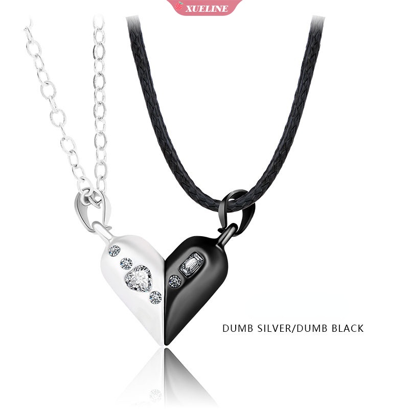 Fashion Cinta Kapsul Kapsul Pasangan patchwork Kalung Liontin Satu Hal Penggunaan Ganda Berputar Liontin Magnetik Perhiasan Hadiah Hari Valentine [ZXL]