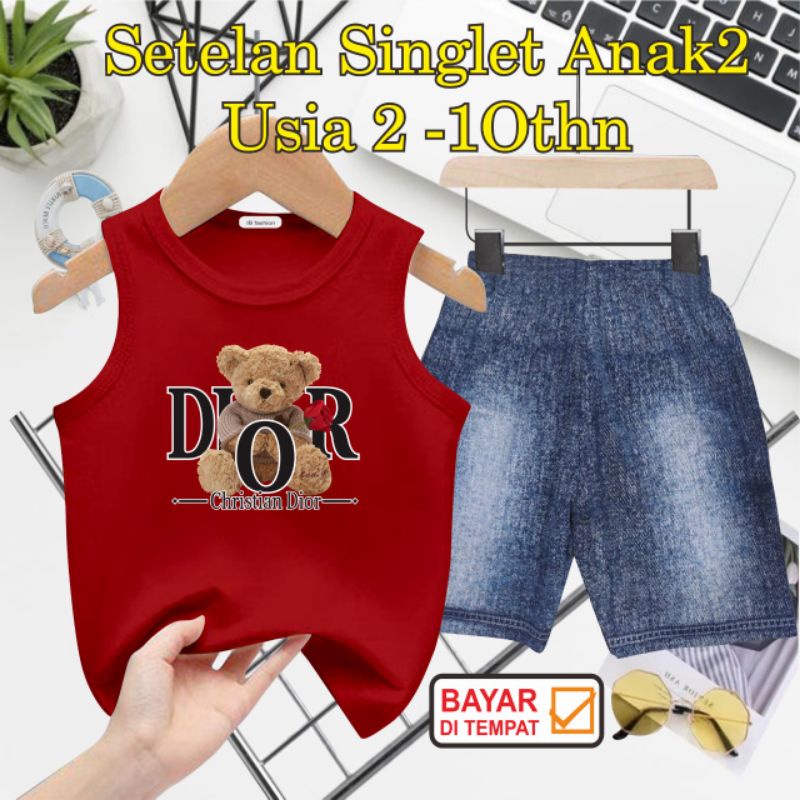((IB))STELAN ANAK2 SINGLET SEMI JEANS/BEAR DIGITAL SABLON