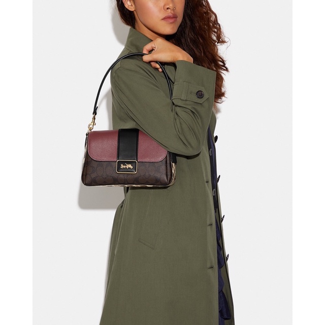 Coach Grace Shoulder In Colorblock (CC066)