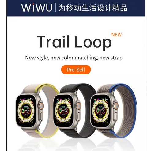 Wiwu Elastic Trail Loop Iwatch Band Nylon Apple Watch 8 42/44/45/49mm