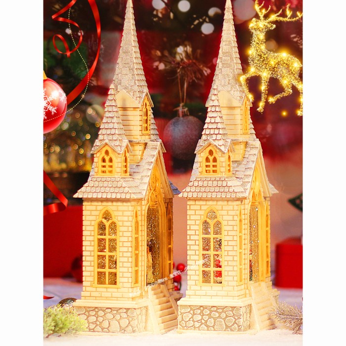 Snow Globe Gereja Putih Kotak Musik Family Kado Natal Lentera Rumah Kotak Musik Natal Harga Grosir Termurah Kado Natal Christmas Music Box Snow Box