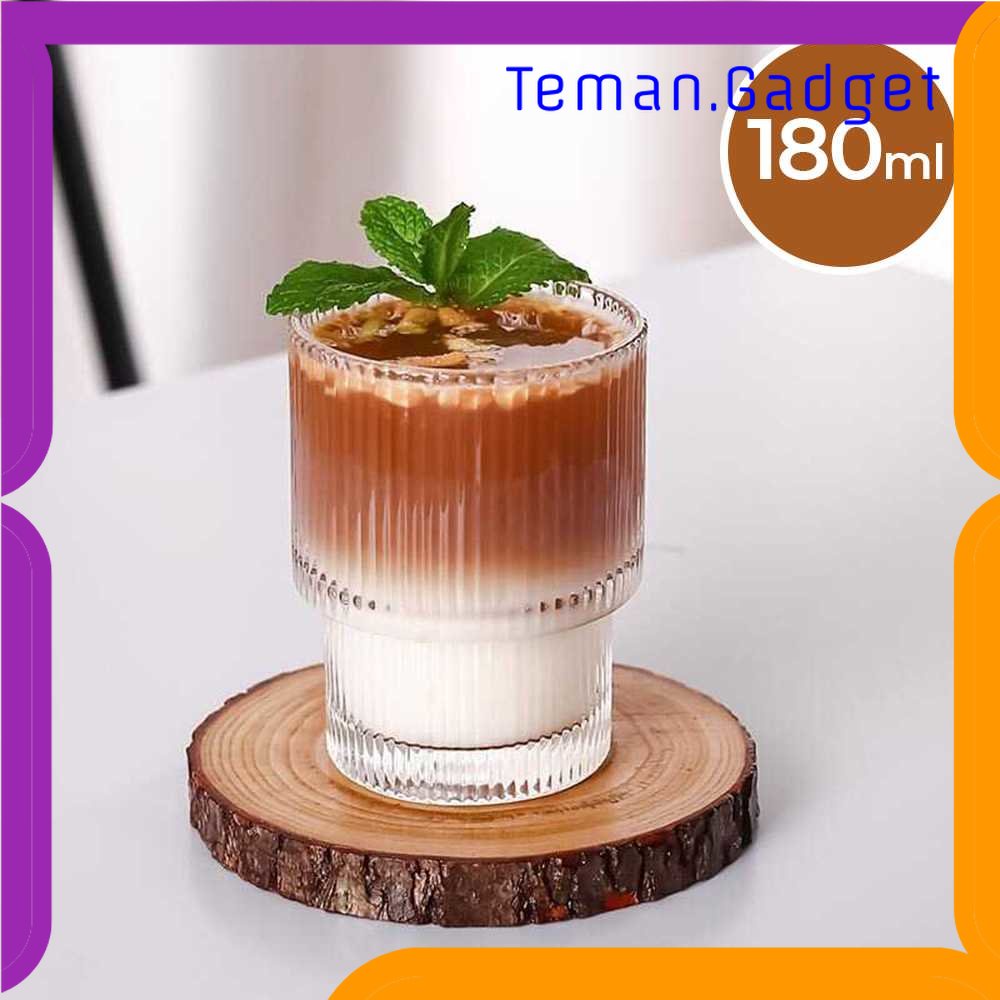 TG - DPR KEMORELA Gelas Cangkir Tea Coffee Mug Desain Stripe Origami - KMA091