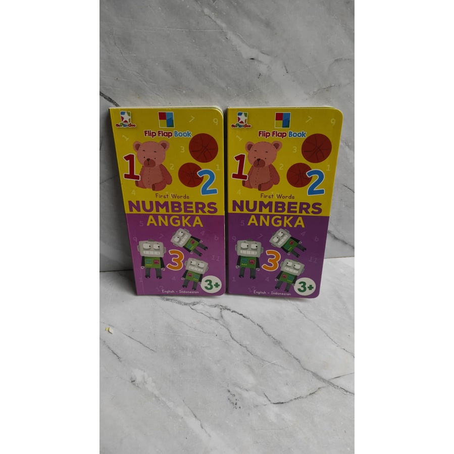 Flip Flap Book Numbers (Boardbook, Bilingual)
