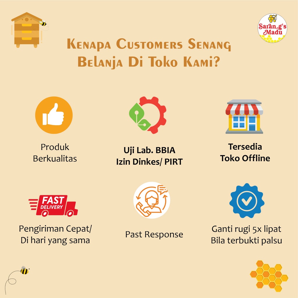 

QH Madu Asli Multiflora Tirisan Madu Sarang 1.5kg Original Raw-Honey Uji Lab