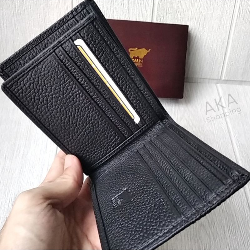 [DPT KLT04] Dompet Lipat 3D Tiga Dimensi Kulit Sapi Asli Model Vertikal/Horizontal