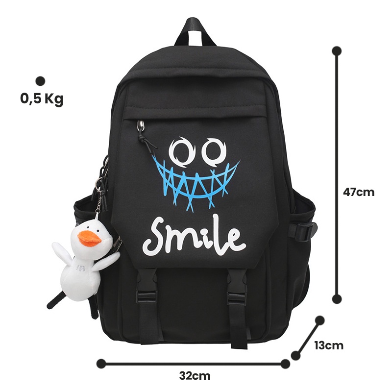 Mainland Tas Ransel Daily Backpack Smile Tas Punggung Unisex Outdoor TR608