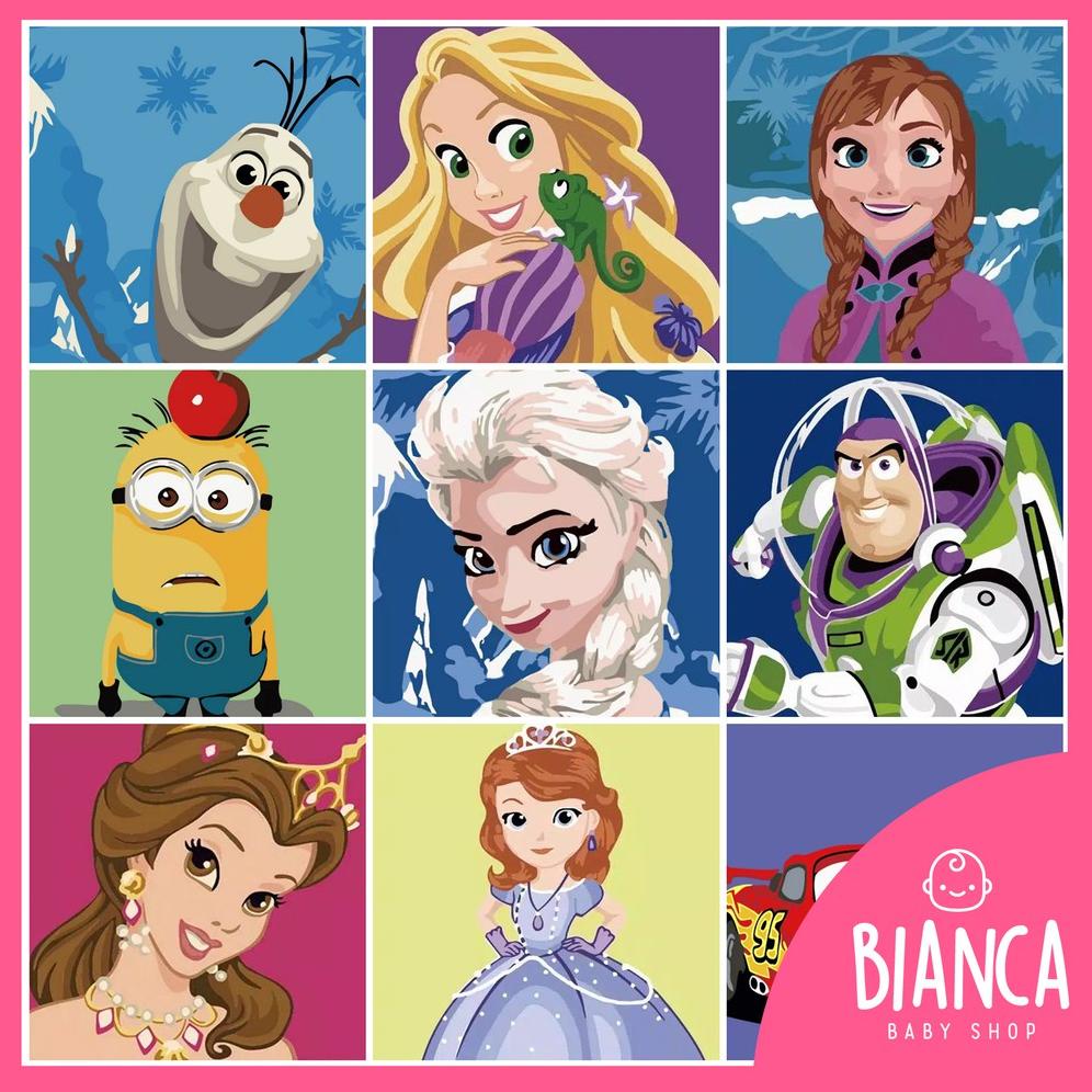 

BISA COD (1) BIANCA - Prakarya Anak Painting Number Bahan Kanvas / Painting Kanvas By Number