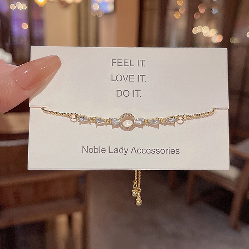 Gelang Lingkaran Super Bersinar Gelang Fashion Zirkon Gelang Hnad Perhiasan