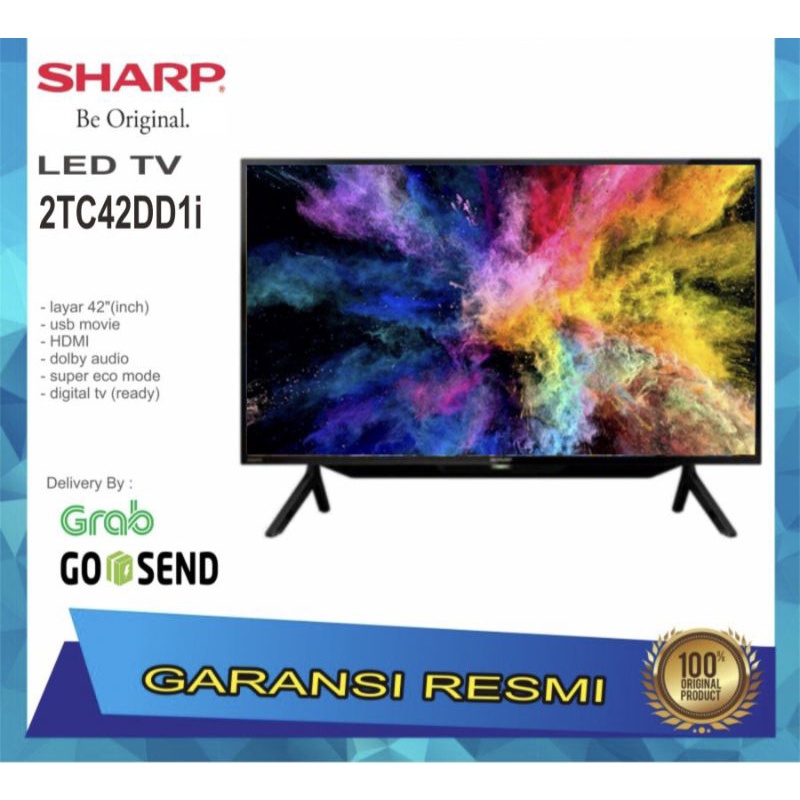 TV LED SHARP DIGITAL TV 42 INCH 42DD1I GARANSI RESMI
