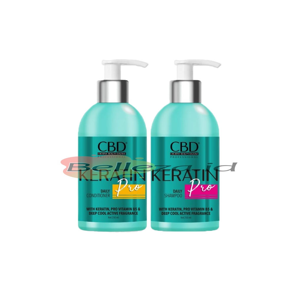 Cbd Keratin Pro Shampoo&amp;Conditioneri 250gr(Sepasang)