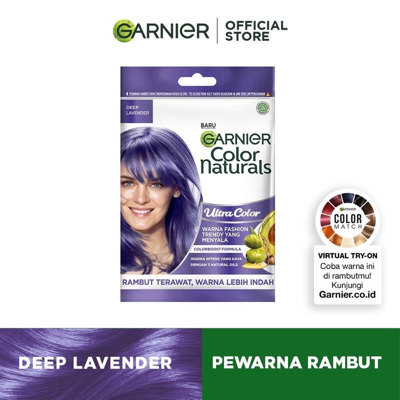 Jual Garnier hair ultra color sachet 30 ML / Semir rambut garnier biru,ungu,pink Shopee Indonesia