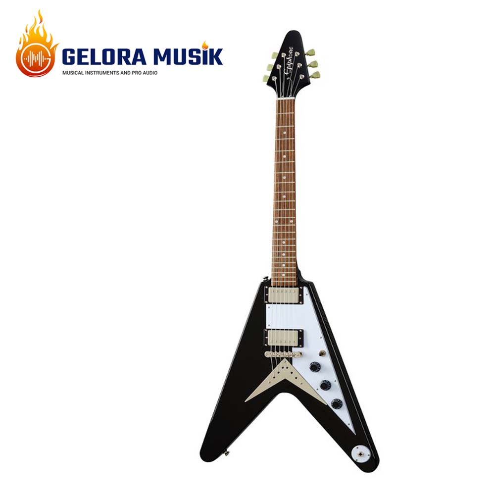 Gitar Elektrik Epiphone Flying V  Ebony EIFVEBNH1