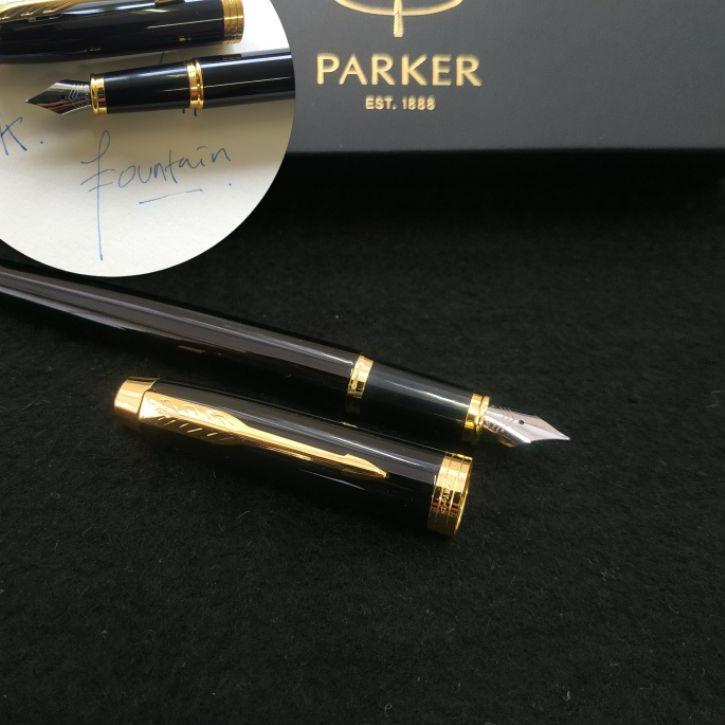 

Menarik pulpen fountain pen mewah original Parker exclusive gratis Grafir nama SF5,,