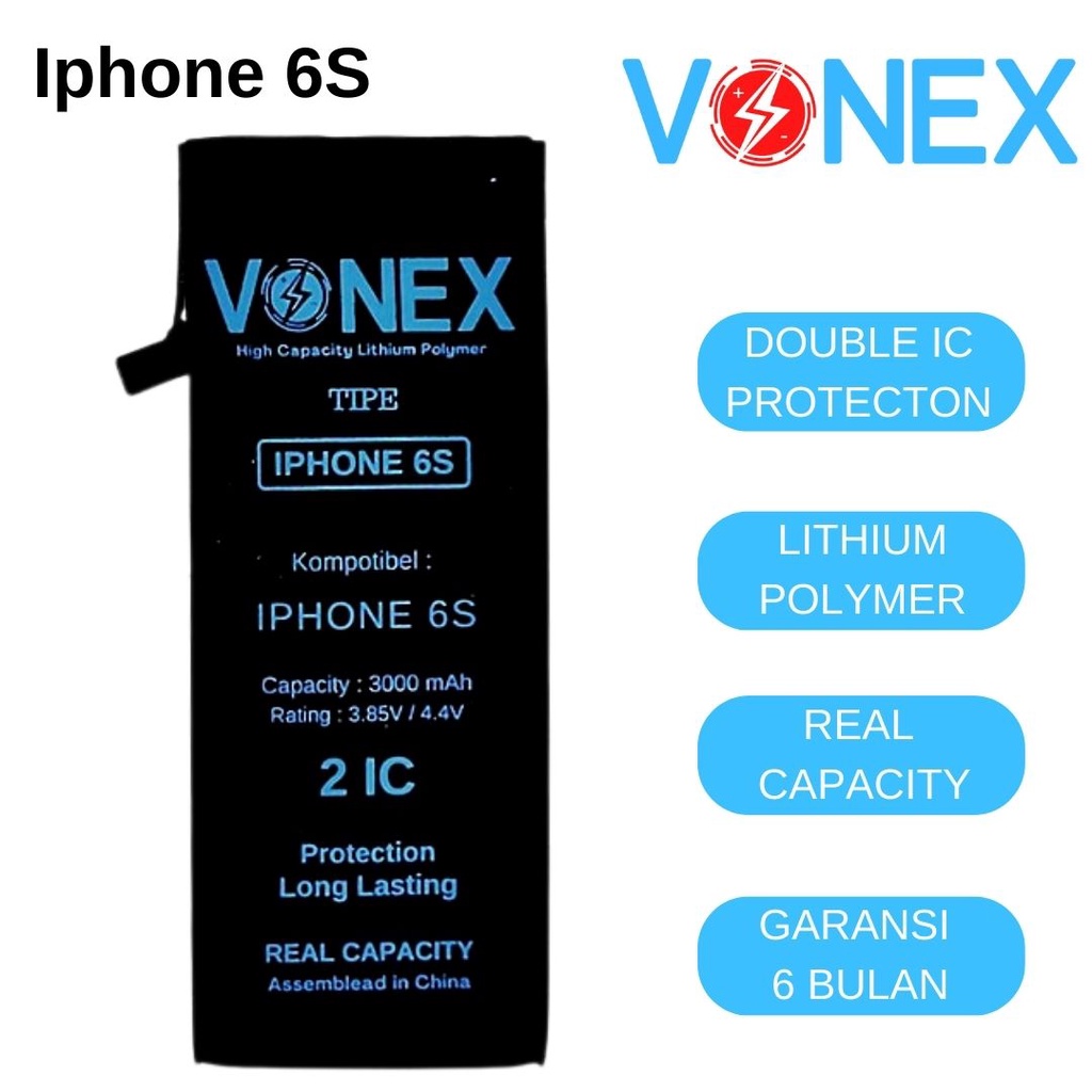 Vonex - Iphone 6S batre batrai