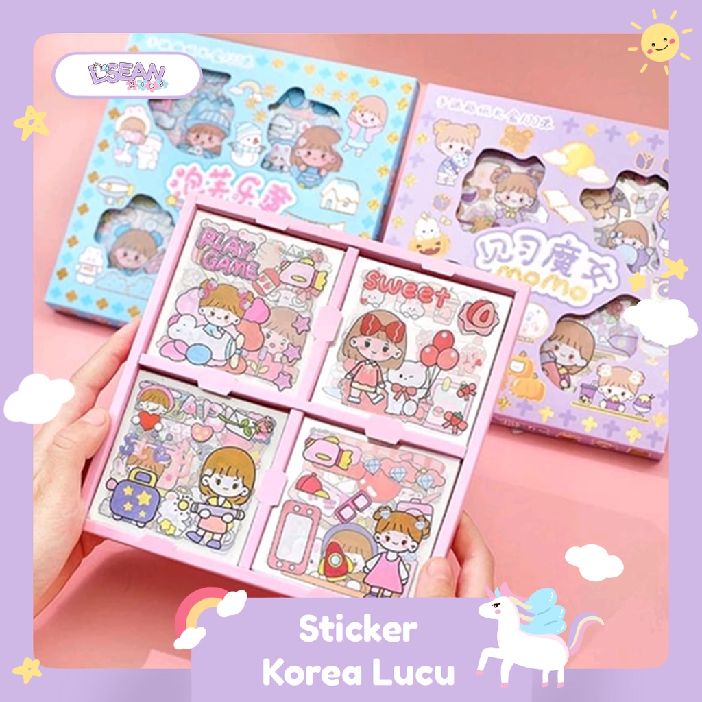 

Sticker MOMO Aesthetic Korean Sticker Lucu