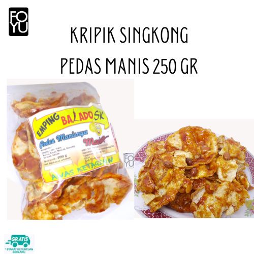 

Kripik Singkong Pedas Manis 250 Gr Home Made Keripik Singkong Balado - FOYU