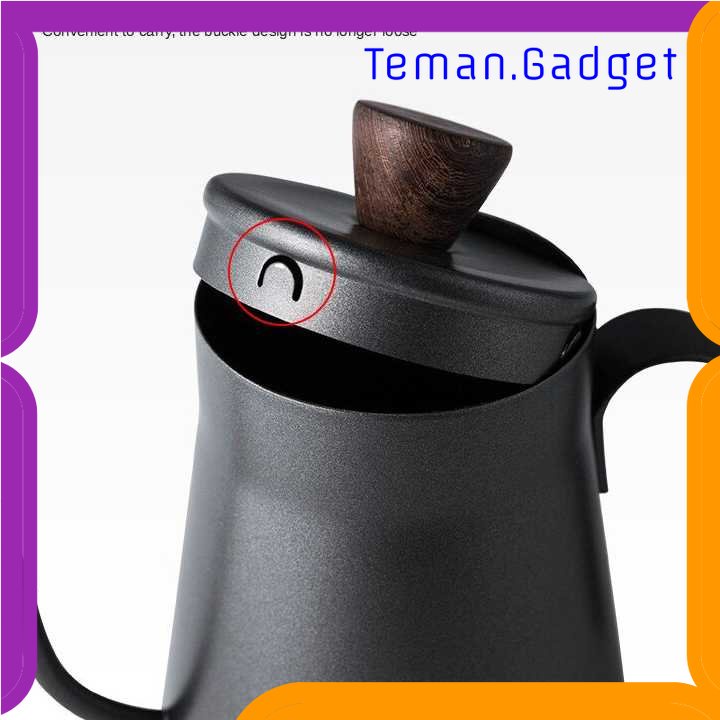 TG - DPR Cinsoya Teko Pitcher Kopi Teh Teapot Stainless Leher Angsa 400ml - C0053