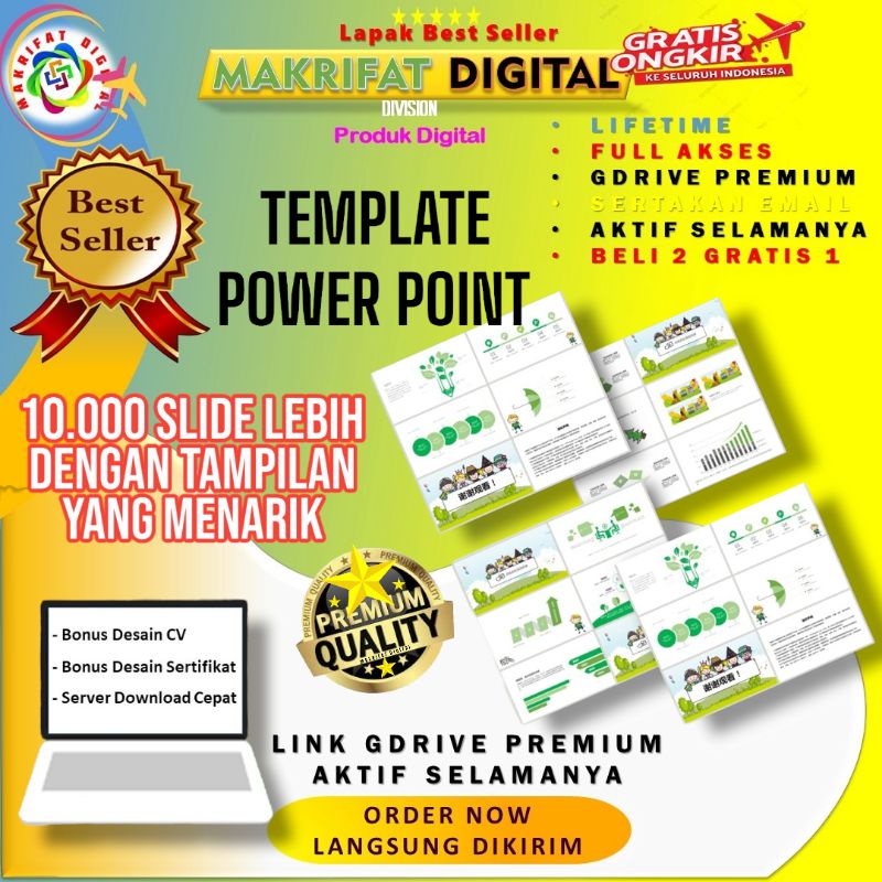 Jual 10.000+ TEMPLATE PPT SLIDE LEBIH UNIK DAN TAMPILAN LEBIH MENARIK