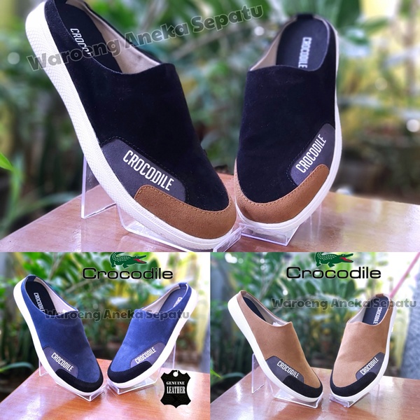 Sepatu Sandal CROCODILE Casual Pria Slip On Footwear Pria Sepatu sandal casual Selop Kasual Formal |