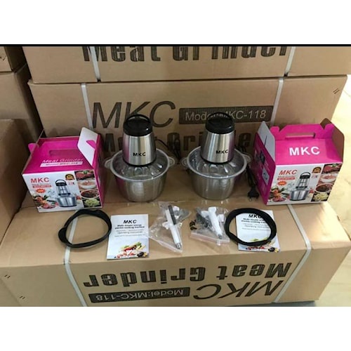 Blender daging chopper Hand Blender Press 2L Baja tahan karat Serbaguna Multifungsi LS