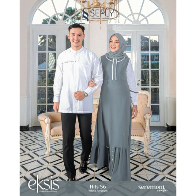 Seply Hits 56 White Alyssum Meyra 129 Kaseo 162 Baju Muslim Couple Lebaran Gamis Koko Couple Terbaru 2023