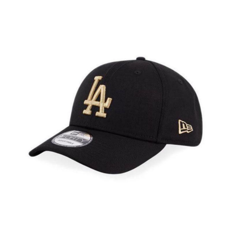 Topi New Era Cap Los Angeles Dodgers Logo Gold 9Forty Adjustable Original