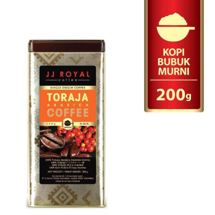 

Jj royal trj arb ground coffee tin 200gr