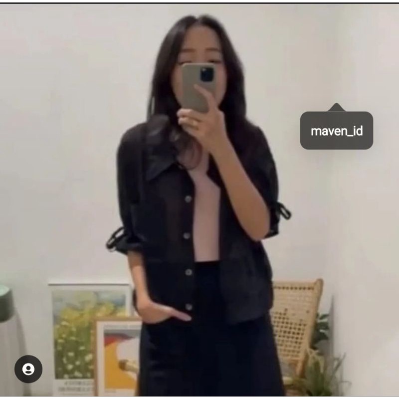 Maven Lana Top Black Beauty Ready NWT