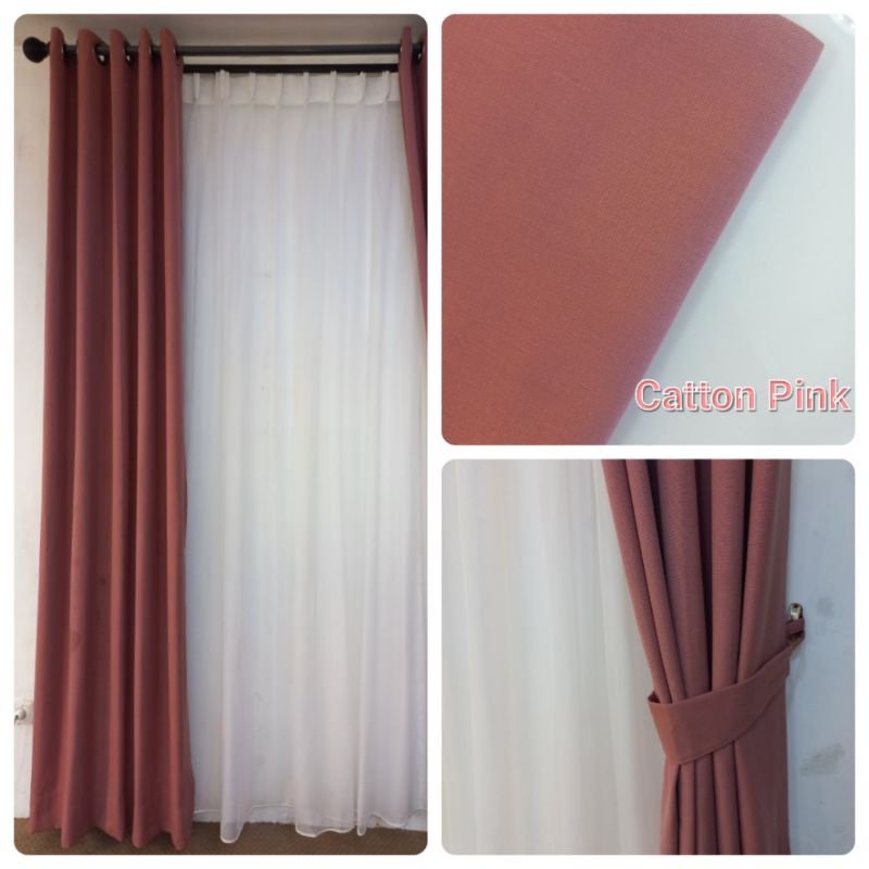 GORDEN HOTEL PREMIUM KATUN POLOS DAN TEBAL/gorden jadi/ gorden mewah tebal/ gorden apartmen/ horden/