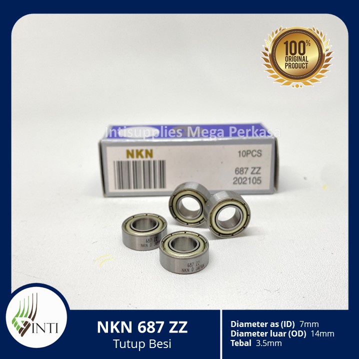 Bearing 687 ZZ NKN