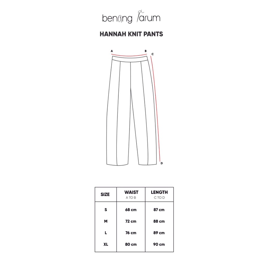 HANNAH KNIT PANTS - BENANG JARUM