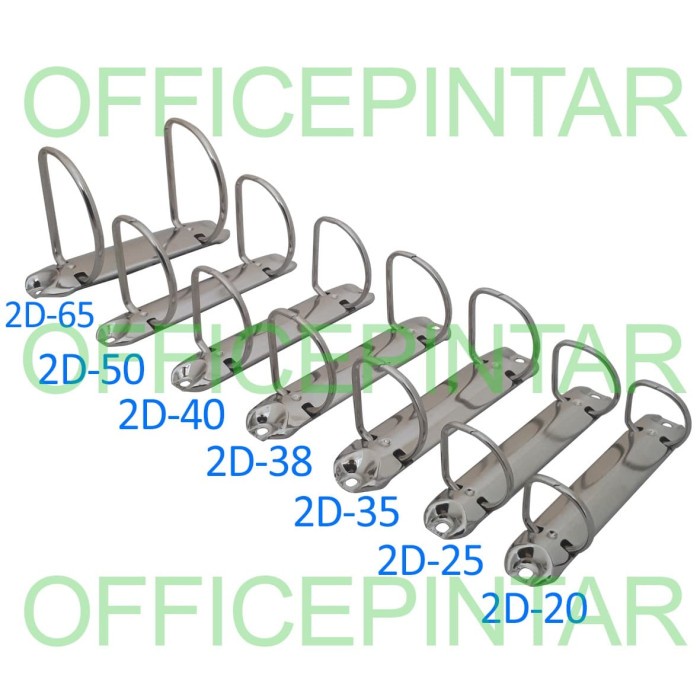 

[OFFICE] RING MEKANIK BINDER 2 LUBANG D TINGGI 3,5CM 2D-35 PD133-2-35/26