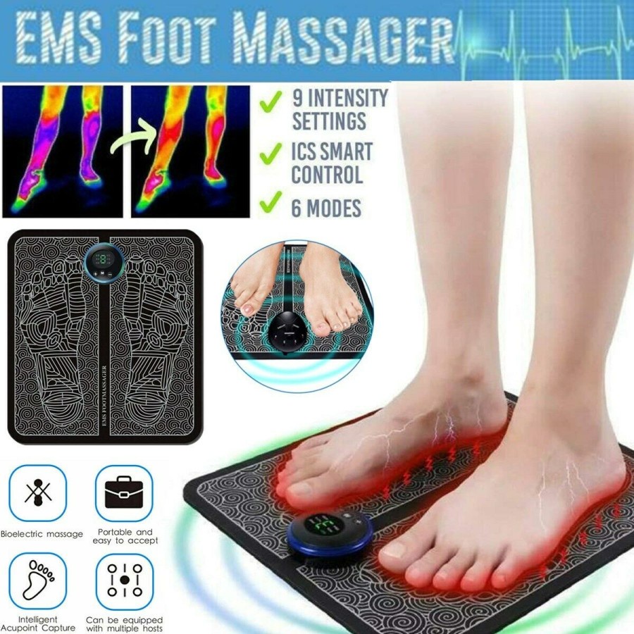 EMS Foot Massager Alat Pijat Kaki Elektrik Foot Mat USB / Bantalan Pijat Kaki EMS Foot Massage / Alat Electric Pijat Kaki Praktis Japan Original
