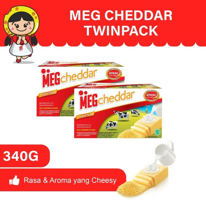 

MEG Cheddar 165gr - Twin Pack TERLARIS TERPERCAYA ORIGINAL