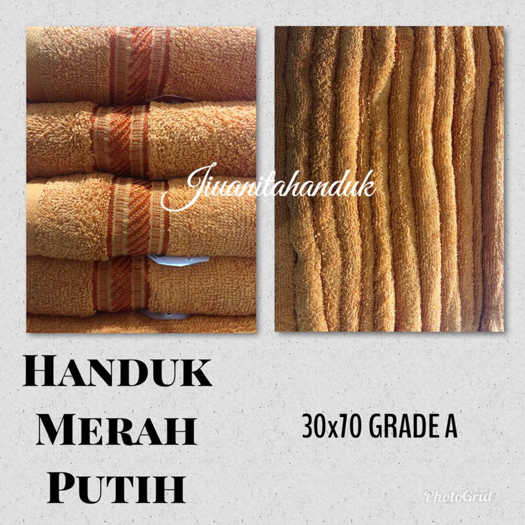 ATB Handuk Merah Putih 30x70 Termurah