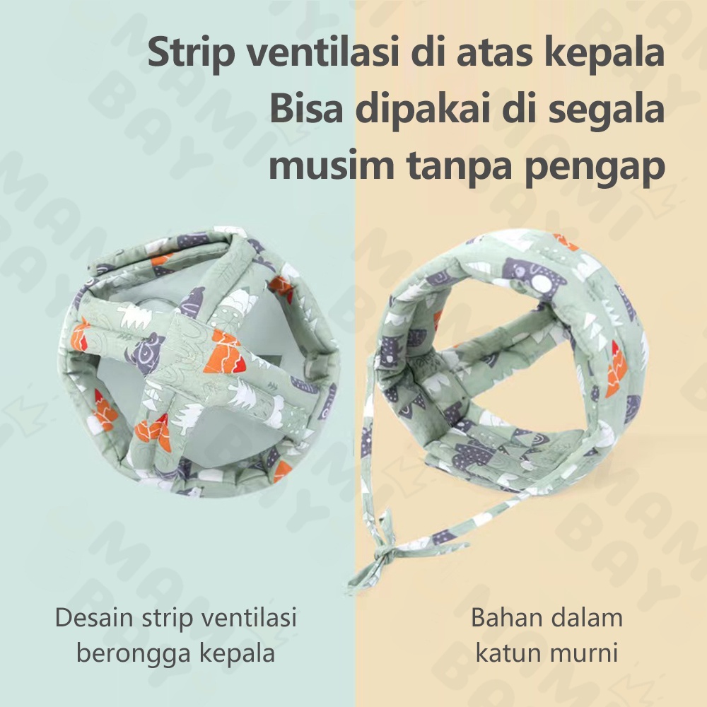 Mamibayi Topi helm pelindung kepala bayi jatuh Anti Bentur Baby Head Protector