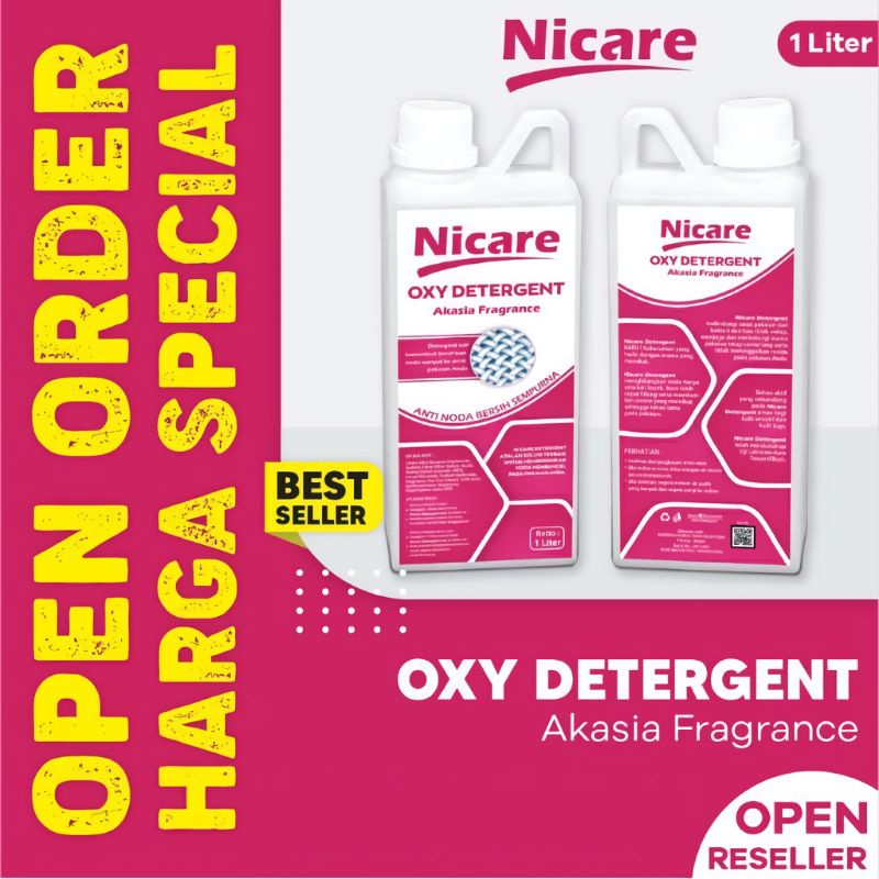 Detegen Cair NICARE Akasia / Sabun Cuci Pakaian / Detergent Loundry Detergent Cair