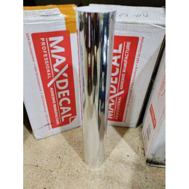 scotlite stiker chrome silver