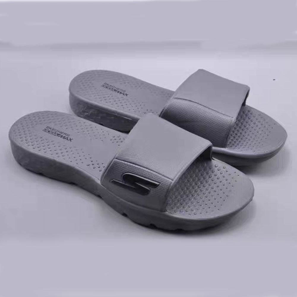 SKECHERS Sandal kasual pria terbaru  datar olahraga pria sandal anti selip tahan air