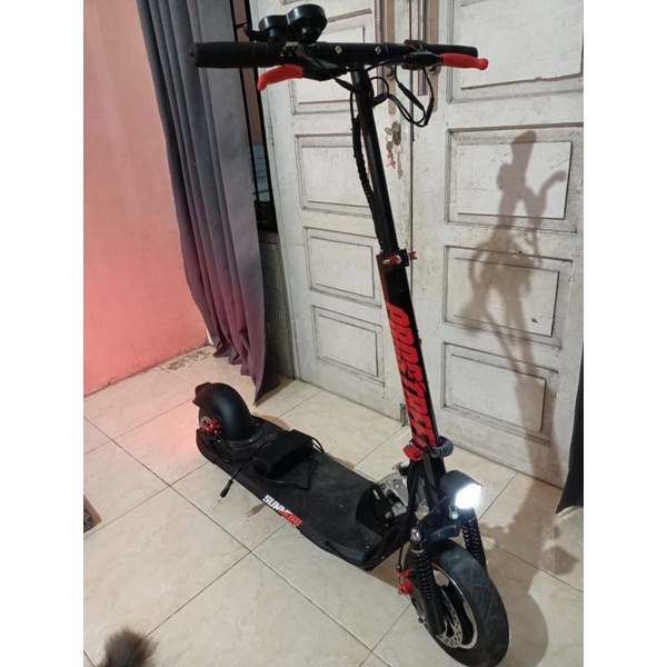 Jual scooter listrik, skuter listrik bekas review aja Shopee Indonesia