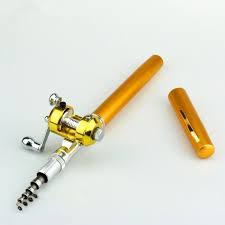 Pen Fishing Rod Alat Pancing Pena Set Aksesoris Kail Umpan Reel Hook Ikan Top Mini Portable