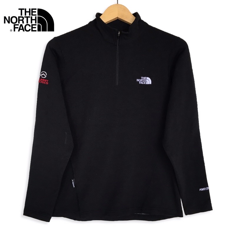 Baselayer The North Face Second Original - Hitam Outdoor Thrift Preloved