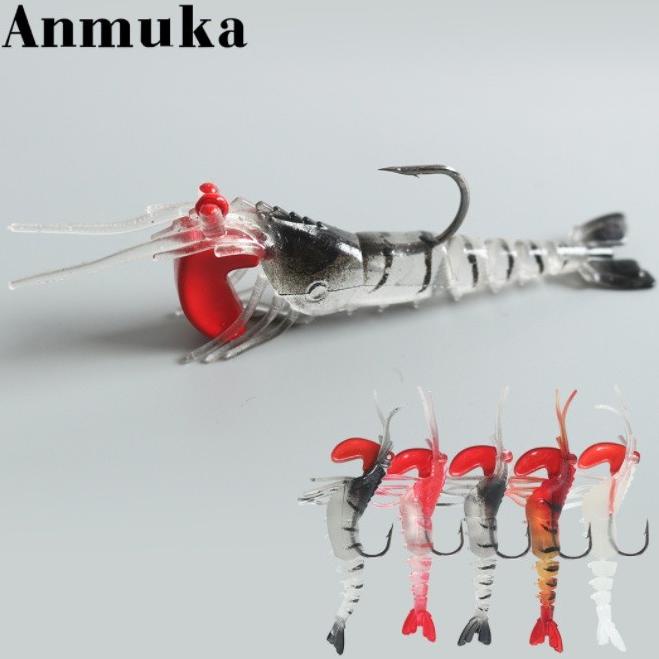 Umpan Pancing Softlure Bentuk Udang Osmanthus Untuk Memancing Di Laut