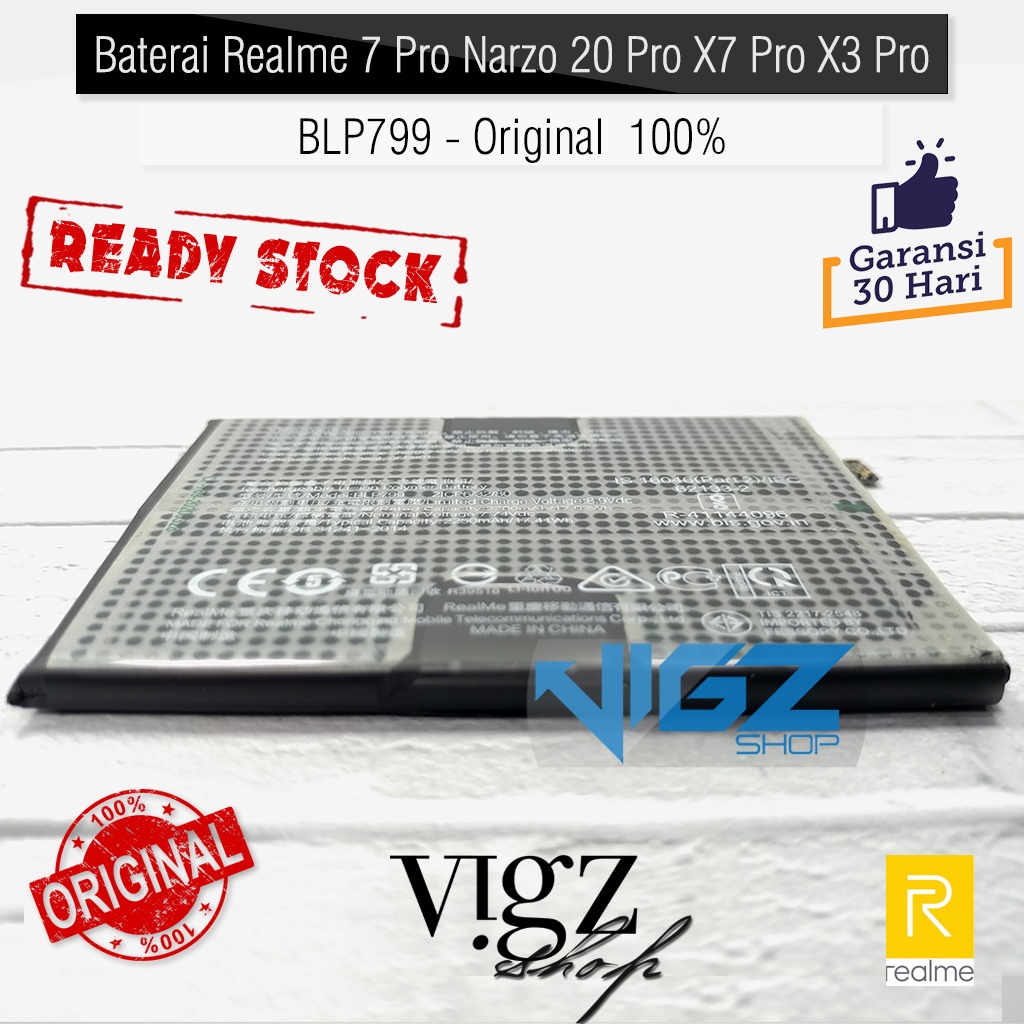 Baterai Realme 7 Pro Narzo 20 Pro X7 Pro X3 Pro BLP799 Original